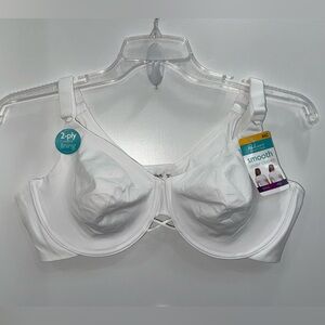 Vanity Fair Women's White Smooth Underwire Bra